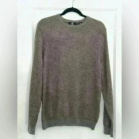 Men’s Calvin Klein Italian Yarn Crewneck Sweater - Picture 1 of 2